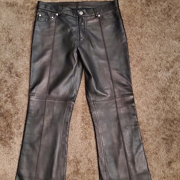 bebe leather pants
